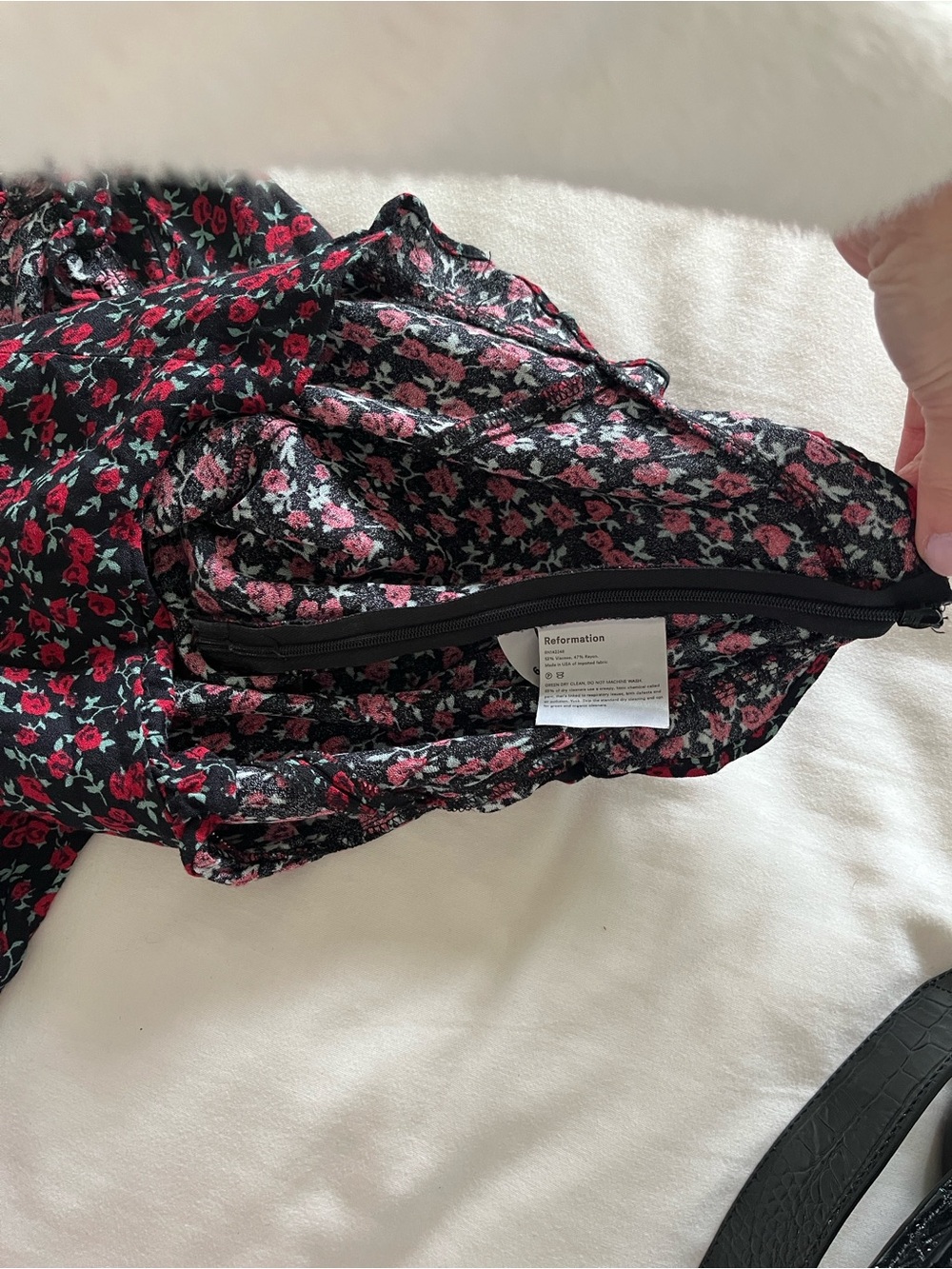 Reformation Ruffled Rose Crop Top - Picture 12 of 13